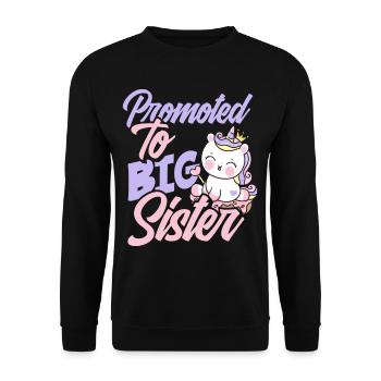 Offspring Girl Sister - Unisex Sweatshirt - black - Front - Alina (178cm) & Michal (187cm)