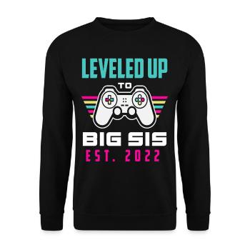 Gamer Jeux Vidéo Sœur 2022 - Sweat-shirt Unisexe - noir - Devant - Alina (178cm) & Michal (187cm)