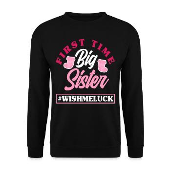Girls Sister Siblings - Unisex Sweatshirt - black - Front - Alina (178cm) & Michal (187cm)