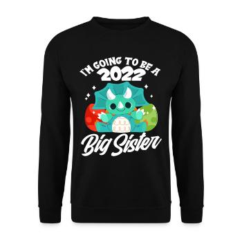 Dinosaure Enceinte Sœur Progéniture 2022 - Sweat-shirt Unisexe - noir - Devant - Alina (178cm) & Michal (187cm)