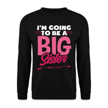 Offspring Sisters Siblings Gift - Unisex Sweatshirt - black - Front - Alina (178cm) & Michal (187cm)
