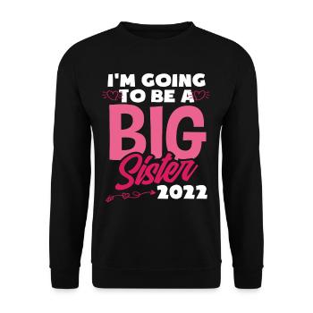 Offspring Sisters Siblings Gift - Unisex Sweatshirt - black - Front - Alina (178cm) & Michal (187cm)