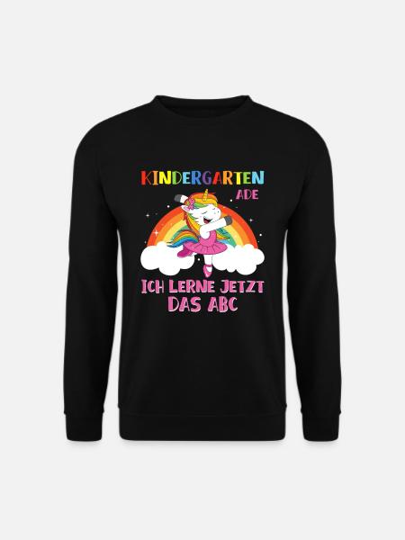 Kindergarten Ade Ich lerne ABC - Unisex Pullover - Schwarz