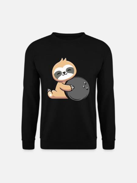 Sloth Bowling - Unisex Sweatshirt - black
