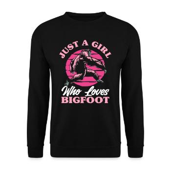 Filles Femmes Bigfoot Cadeau - Sweat-shirt Unisexe - noir - Devant - Alina (178cm) & Michal (187cm)