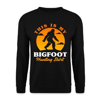 Chemise Bigfoot Hunter - Sweat-shirt Unisexe - noir - Devant - Alina (178cm) & Michal (187cm)
