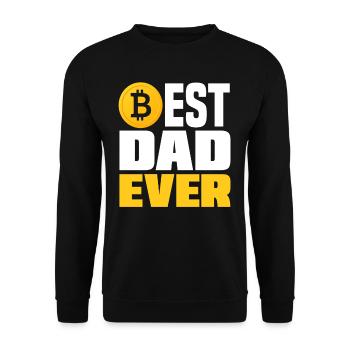 Bitcoin Papa - Sweat-shirt Unisexe - noir - Devant - Alina (178cm) & Michal (187cm)