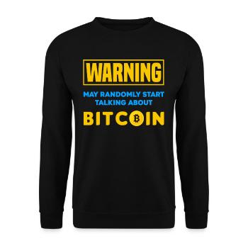 Bitcoin Trader Cryptos Cadeau - Sweat-shirt Unisexe - noir - Devant - Alina (178cm) & Michal (187cm)