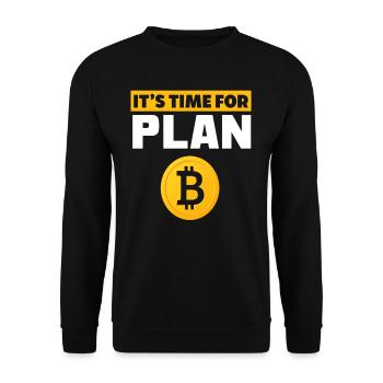 Le Bitcoin - Sweat-shirt Unisexe - noir - Devant - Alina (178cm) & Michal (187cm)