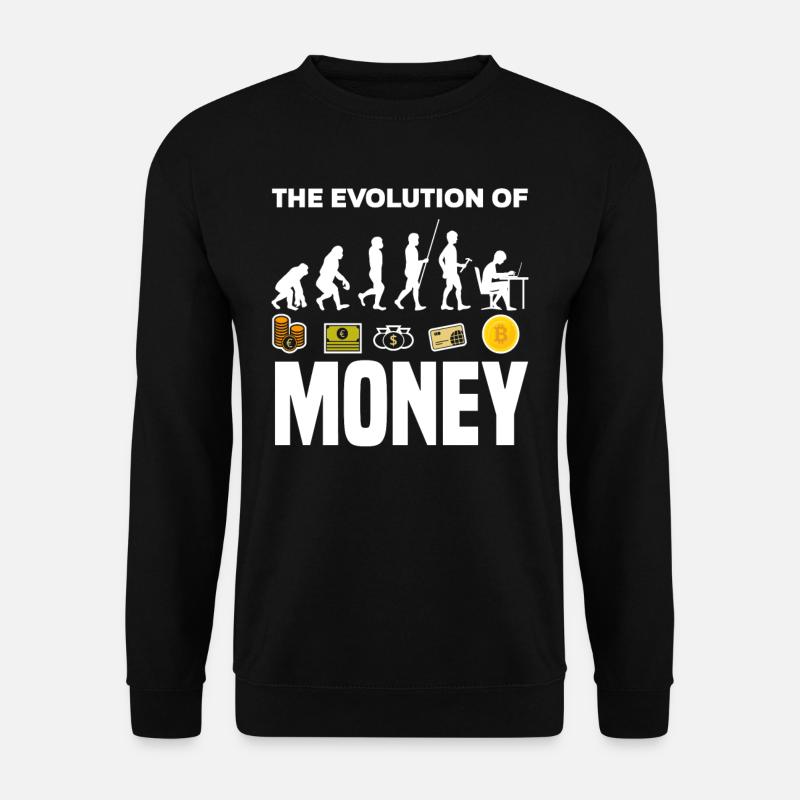 Bitcoin Geld Evolution - Unisex Pullover - Schwarz