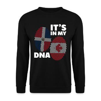 Drapeau du Canada, République dominicaine - Sweat-shirt Unisexe - noir - Devant - Alina (178cm) & Michal (187cm)