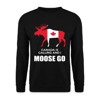 Orignal du Canada - Sweat-shirt Unisexe - noir - Devant - Alina (178cm) & Michal (187cm)