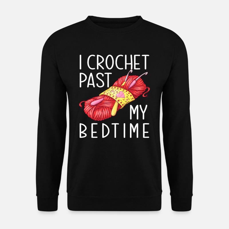 Crochet Passion Hobby Crocheter - Unisex Sweatshirt - black