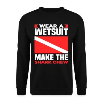 Funny diver gift - Unisex Sweatshirt - black - Front - Alina (178cm) & Michal (187cm)