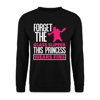 Diver Girl Woman - Unisex Sweatshirt - black - Front - Alina (178cm) & Michal (187cm)