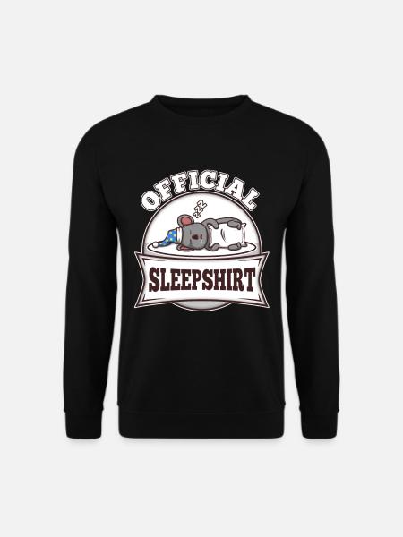 Official Sleeping Shirt Koala - Unisex Sweatshirt - black