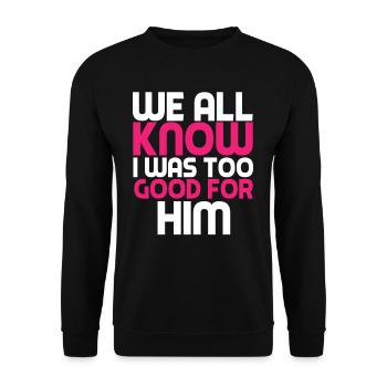 Divorce End of marriage - Unisex Sweatshirt - black - Front - Alina (178cm) & Michal (187cm)