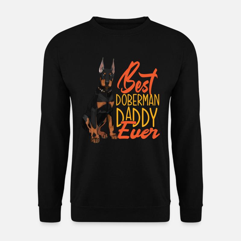 Bester Dobermann Vater Papa - Unisex Pullover - Schwarz