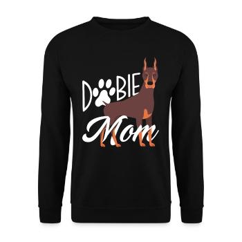 Doberman Pinscher Mama Race de chien - Sweat-shirt Unisexe - noir - Devant - Alina (178cm) & Michal (187cm)