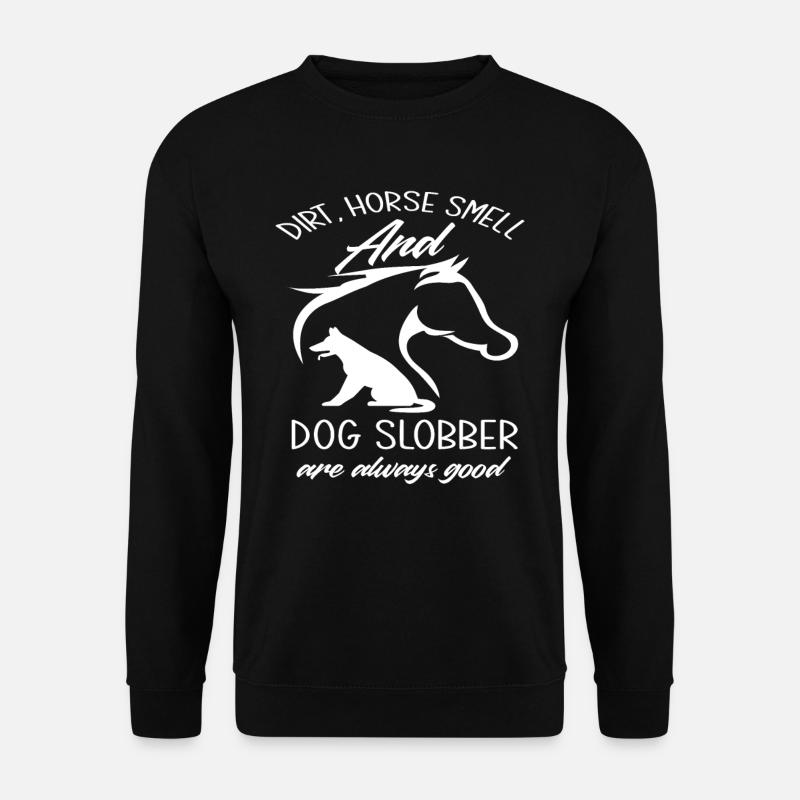 Hund Pferd - Unisex Pullover - Schwarz