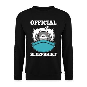 Chemise de sommeil officielle chat - Sweat-shirt Unisexe - noir - Devant - Alina (178cm) & Michal (187cm)