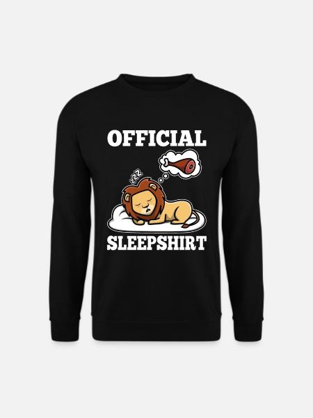 Official sleepshirt Löwe - Unisex Pullover - Schwarz