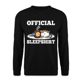 Official sleepshirt lion - Unisex Sweatshirt - black - Front - Alina (178cm) & Michal (187cm)