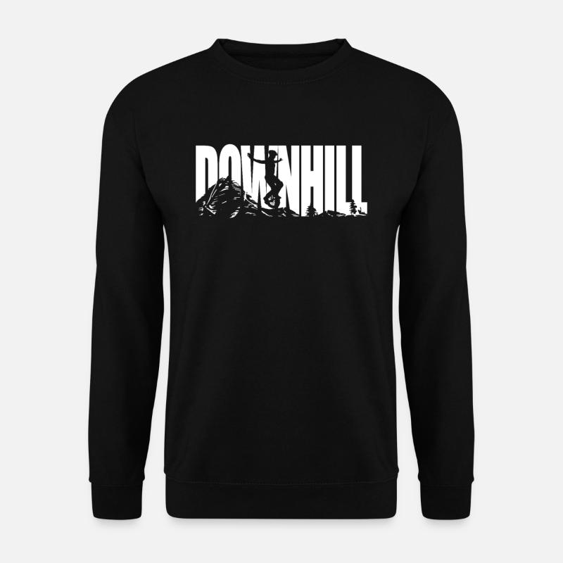 Downhill Unicycle - Unisex Sweatshirt - black