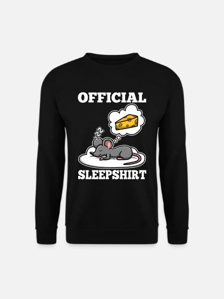 Official sleepshirt Maus - Unisex Pullover - Schwarz
