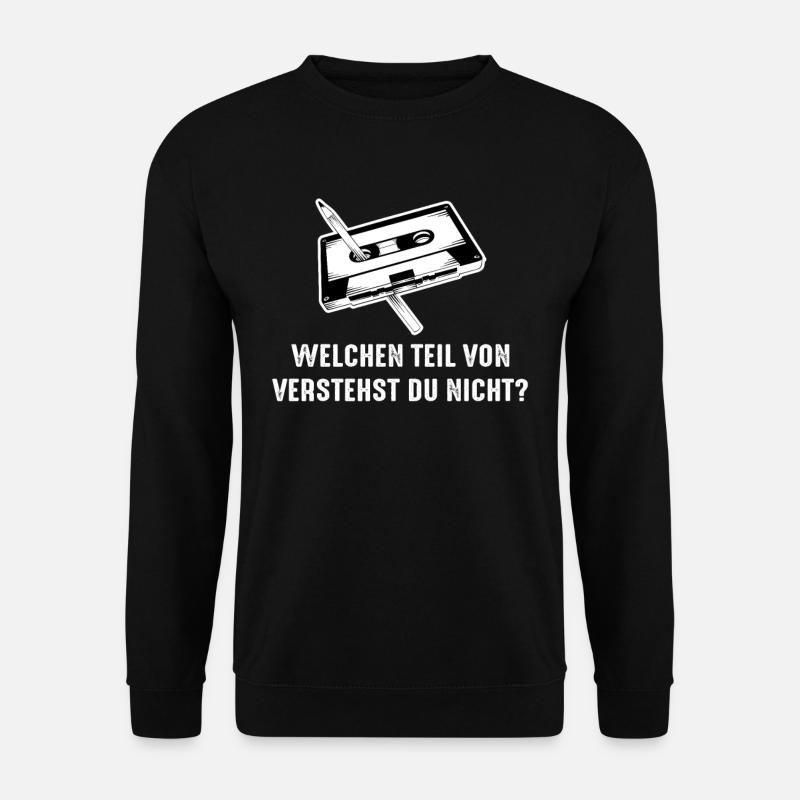 Kassette Stift Welchen Teil von verstehst du nicht - Unisex Pullover - Schwarz