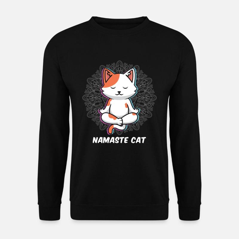 Namaste Cats Yoga - Unisex Sweatshirt - black