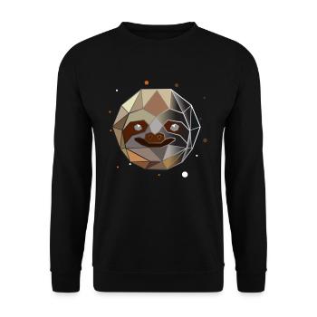 Polygone paresseux - Sweat-shirt Unisexe - noir - Devant - Alina (178cm) & Michal (187cm)