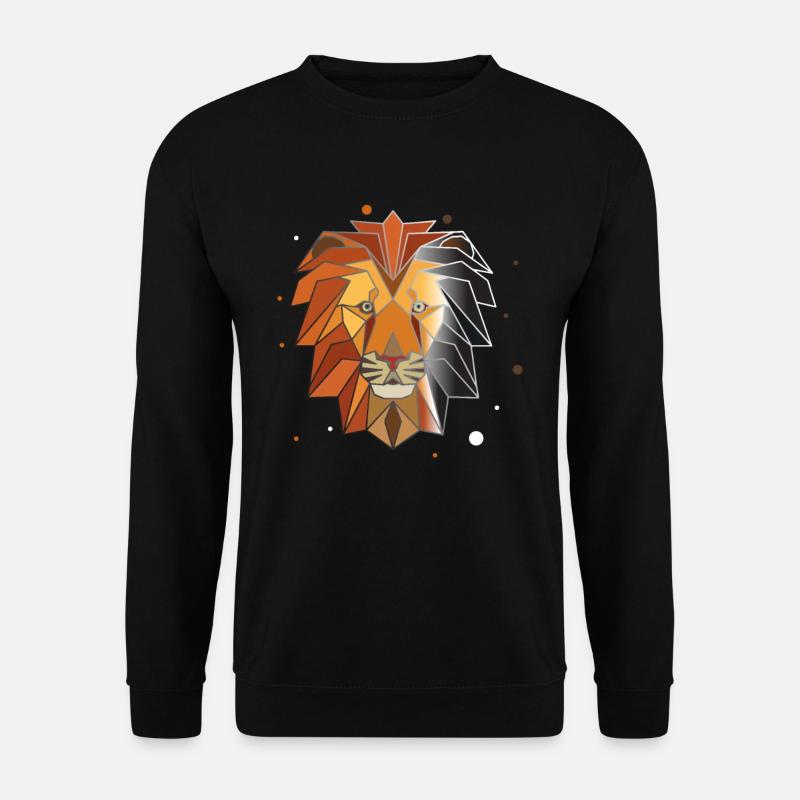 Lion Polygon - Unisex Sweatshirt - black
