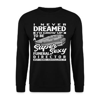 Croque-mort - Sweat-shirt Unisexe - noir - Devant - Alina (178cm) & Michal (187cm)