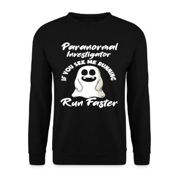 Ghost Hunter Ghost Hunt Ghosts - Unisex Sweatshirt - black - Front - Alina (178cm) & Michal (187cm)