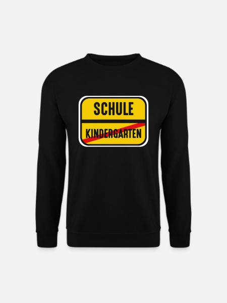 Schule Kindergarten Ortsschild Ort Schulkind - Unisex Pullover - Schwarz
