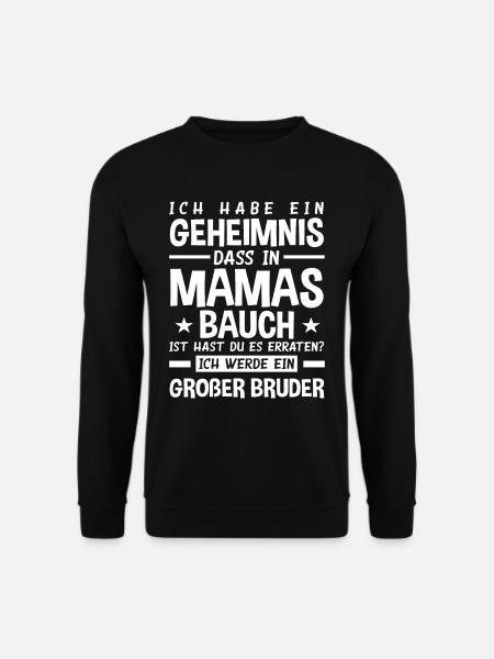 Schwangerschaftsverkündung Sohn - Unisex Pullover - Schwarz