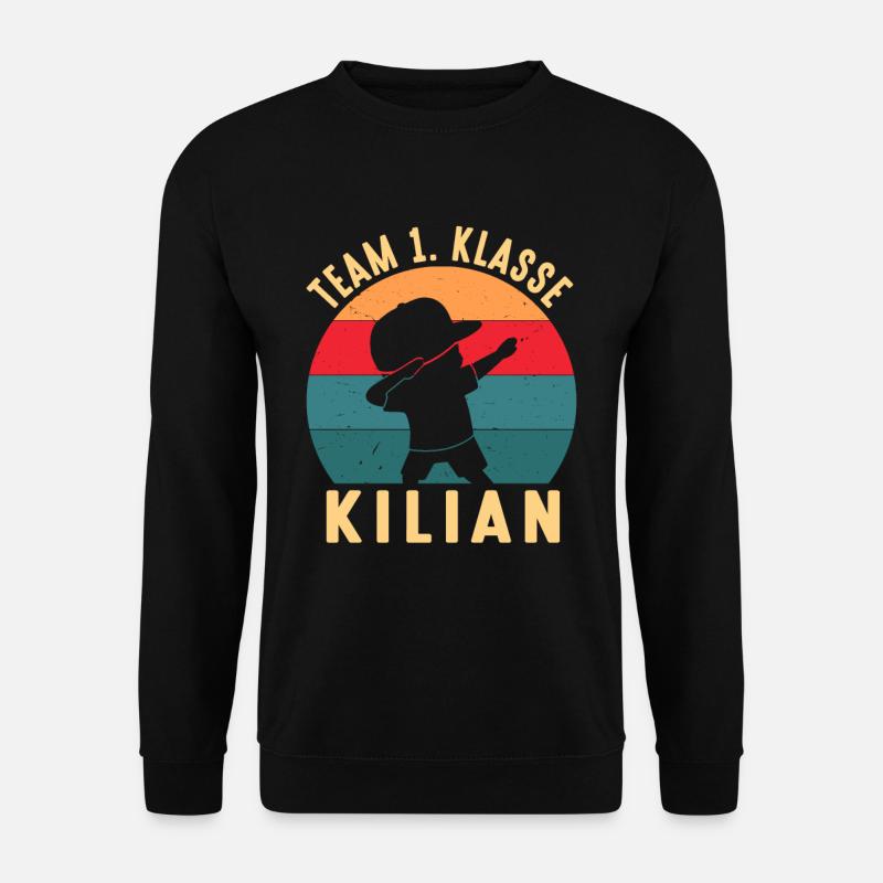 Einschulung Team 1. Klasse Kilian Schulstart - Unisex Pullover - Schwarz
