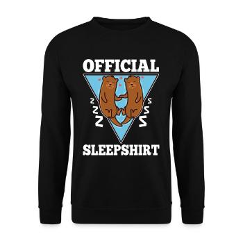 Chemise de nuit officielle Otter - Sweat-shirt Unisexe - noir - Devant - Alina (178cm) & Michal (187cm)