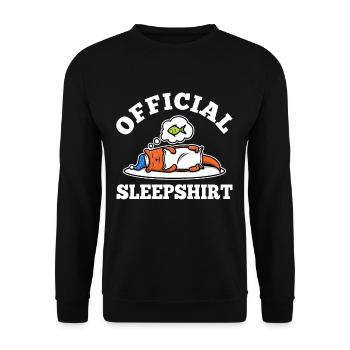Chemise de nuit officielle Otter - Sweat-shirt Unisexe - noir - Devant - Alina (178cm) & Michal (187cm)