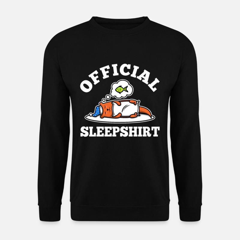Official sleepshirt Otter - Unisex Sweatshirt - black