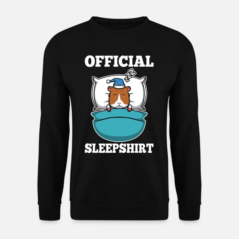 Official sleepshirt Guinea pig - Unisex Pullover - Schwarz
