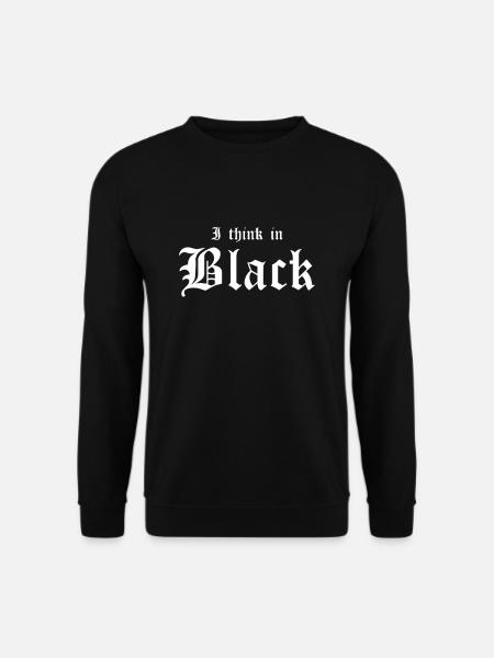 Gothic Lover Ich Denke In Schwarz - Unisex Pullover - Schwarz