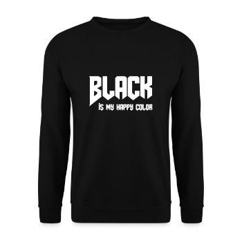 Halloween black is my lucky color - Unisex Sweatshirt - black - Front - Alina (178cm) & Michal (187cm)