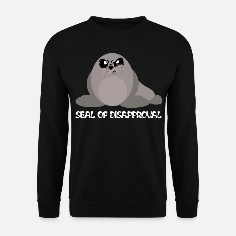 Seal of Disapproval - Seehund - Unisex Pullover - Schwarz