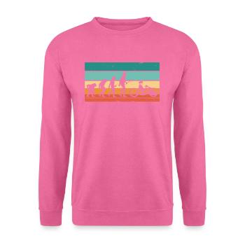 Vintage Evolution Handbike - Unisex Sweatshirt - pink - Front