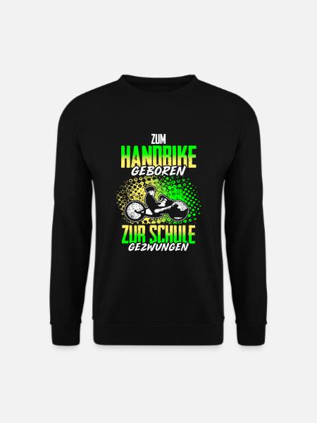 Zum Downhill Geboren Zur Schule Gezwungen - Unisex Pullover - Schwarz