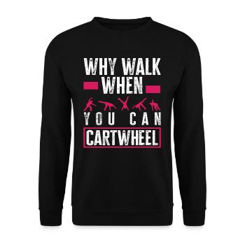 Gymnstik Turner Turner Gift - Unisex Sweatshirt - black - Front - Alina (178cm) & Michal (187cm)