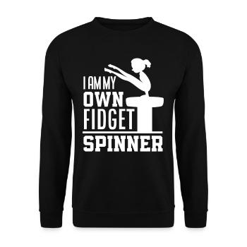 Gymnastics Gymnast Athlete Gift Artistic Gymnastics - Unisex Sweatshirt - black - Front - Alina (178cm) & Michal (187cm)