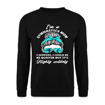 Turner Mom Mother Gift - Unisex Sweatshirt - black - Front - Alina (178cm) & Michal (187cm)